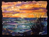 kauaii collage eileen downes ocean beach sunset